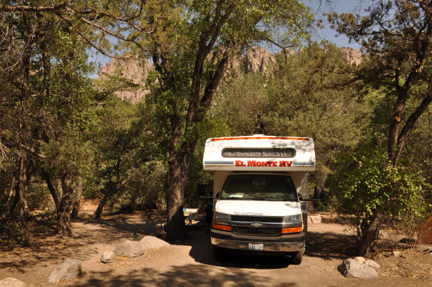 Bonita Canyon Campground, Chiricahua National Monument, Arizona Womo